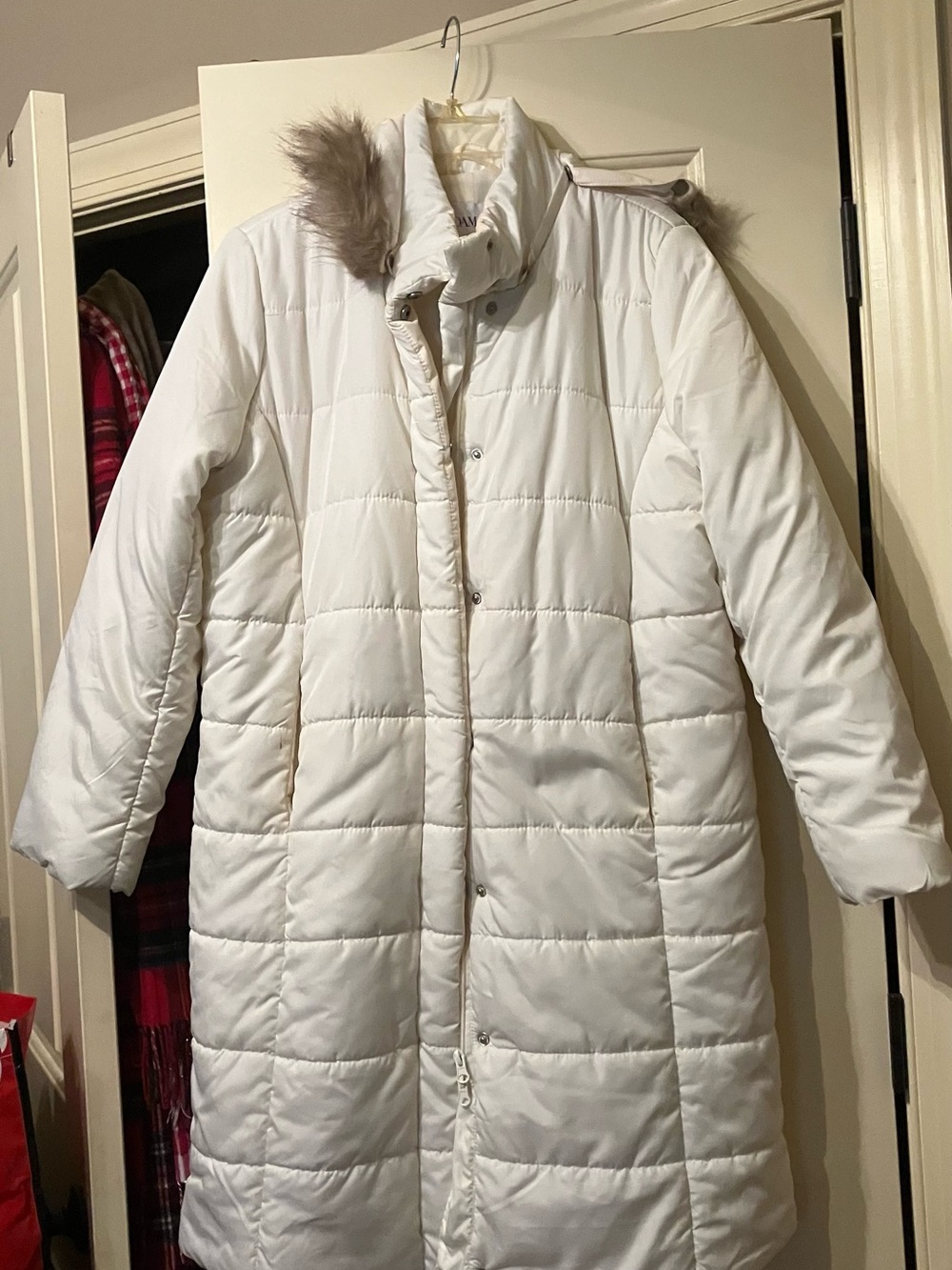 Cream puffer coat